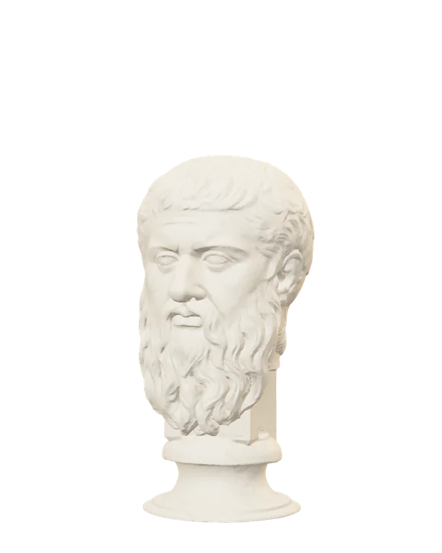 Marble head of Plato